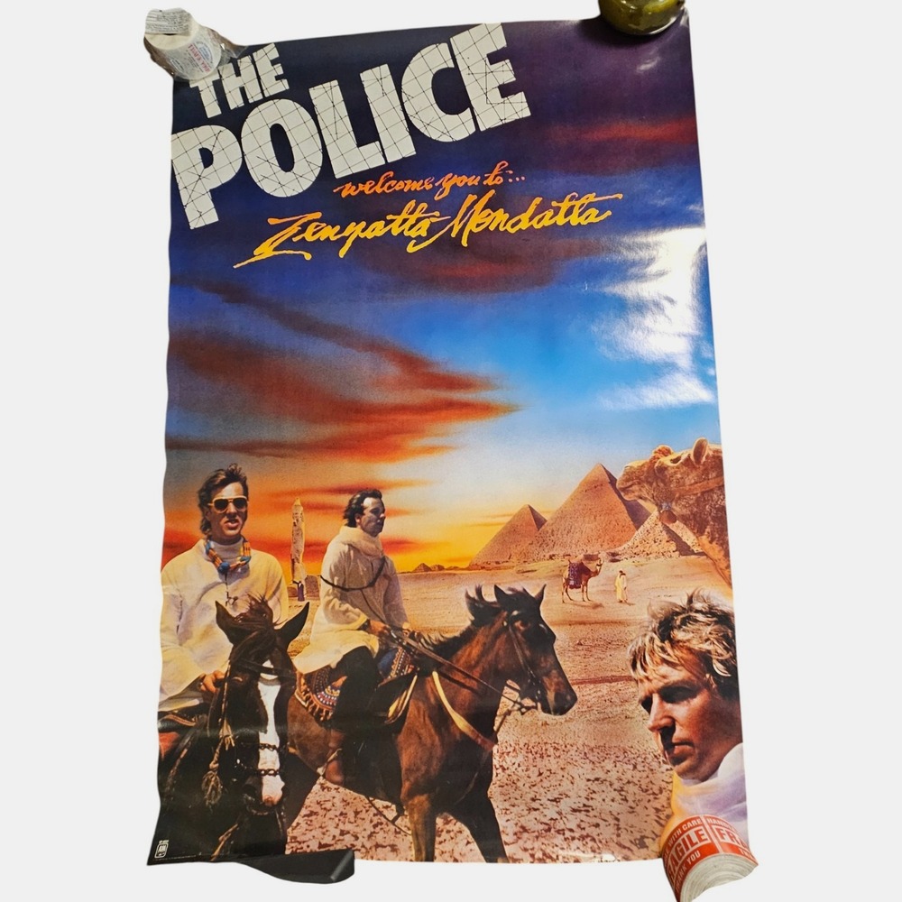 The Police Zenyatta Mondatta Promo Album Poster 24x36 Vintage 1980 A&M Records‎